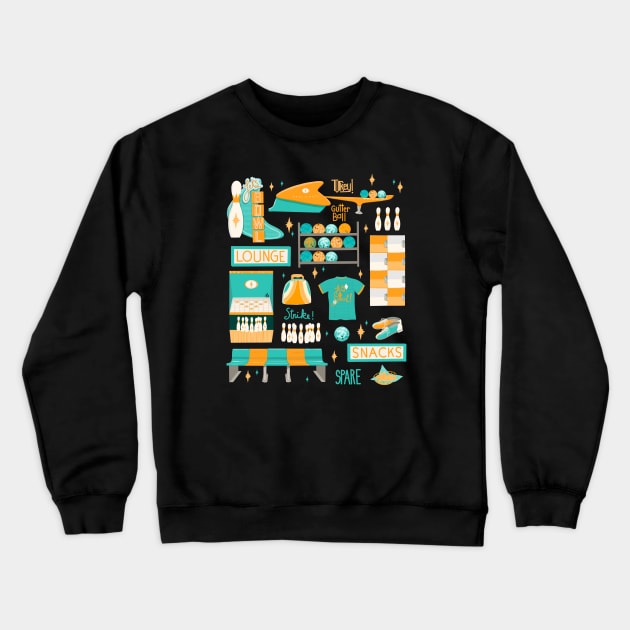 Bowling Crewneck Sweatshirt by jenblove